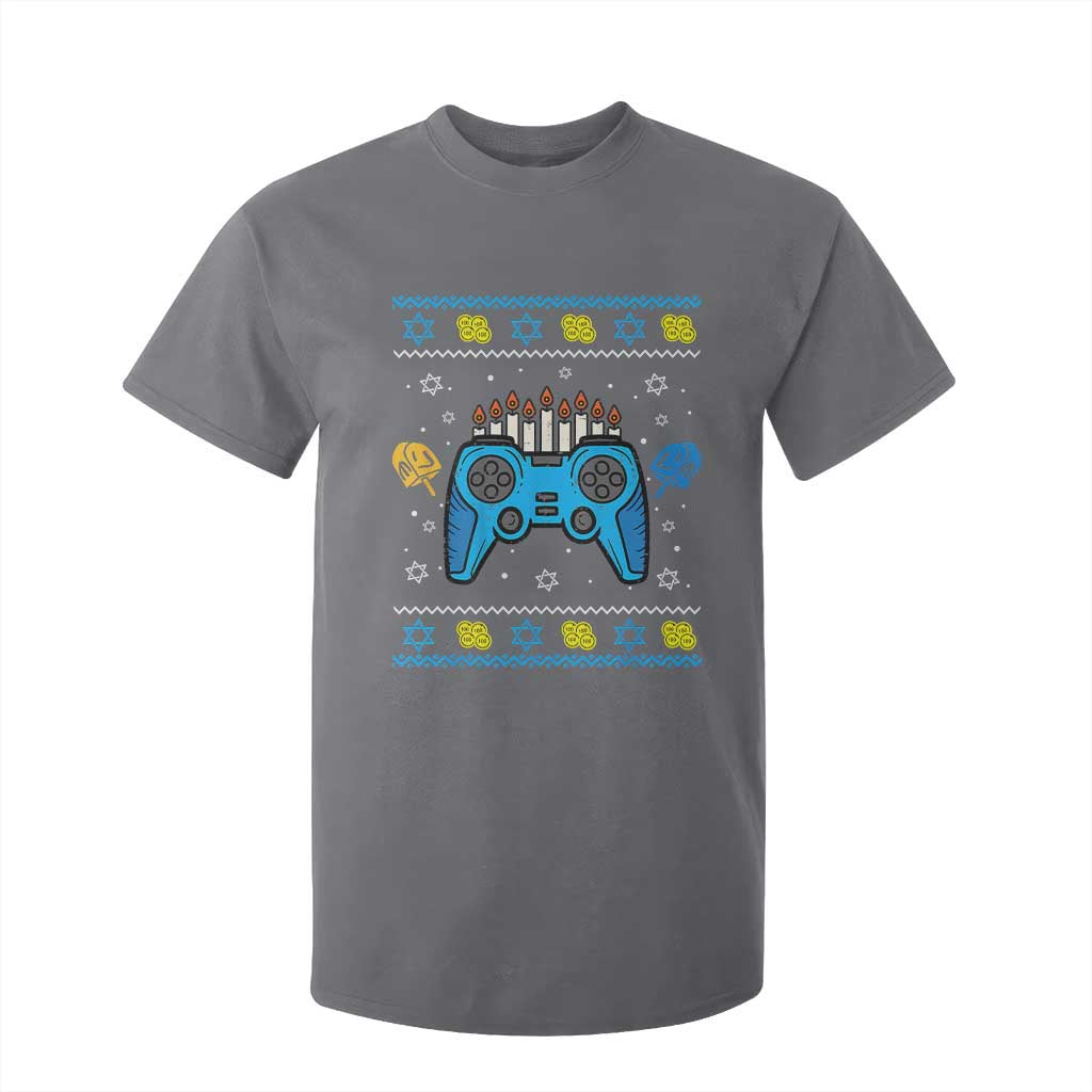 Happy Hanukkah T Shirt For Kid Jewish Video Game Gamer Ugly Hanukkah Chanukah - African Pride