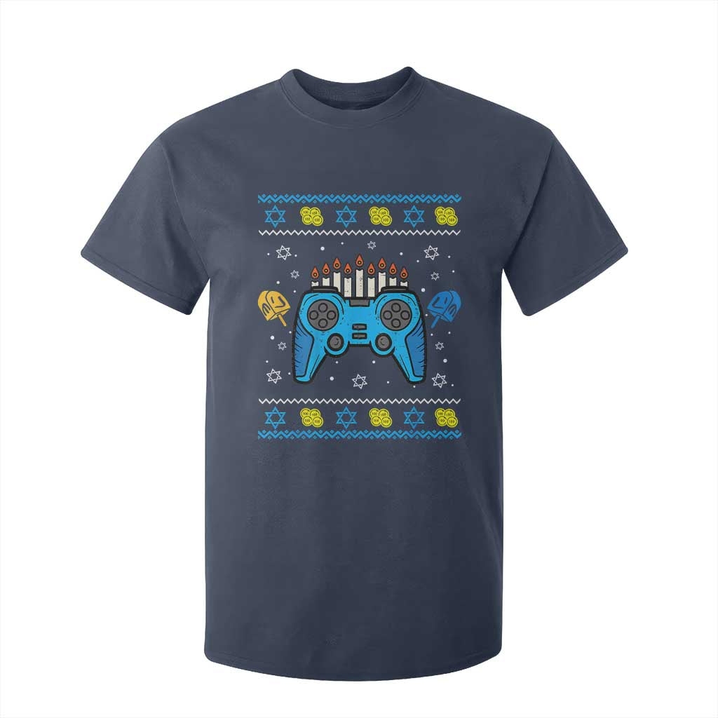 Happy Hanukkah T Shirt For Kid Jewish Video Game Gamer Ugly Hanukkah Chanukah - African Pride