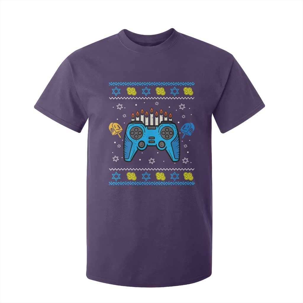 Happy Hanukkah T Shirt For Kid Jewish Video Game Gamer Ugly Hanukkah Chanukah - African Pride