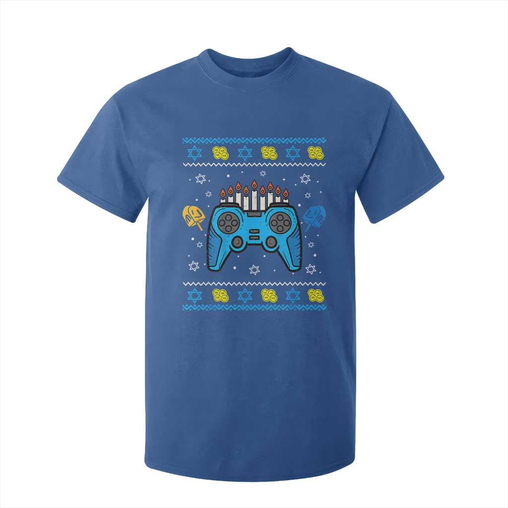 Happy Hanukkah T Shirt For Kid Jewish Video Game Gamer Ugly Hanukkah Chanukah - African Pride