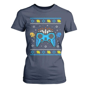 Happy Hanukkah T Shirt For Women Jewish Video Game Gamer Ugly Hanukkah Chanukah - African Pride