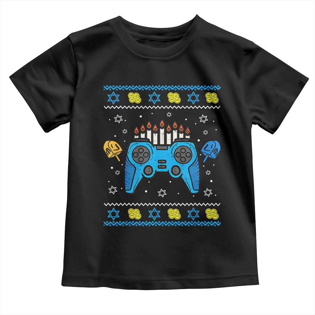 Happy Hanukkah Toddler T Shirt Jewish Video Game Gamer Ugly Hanukkah Chanukah - African Pride
