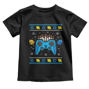 Happy Hanukkah Toddler T Shirt Jewish Video Game Gamer Ugly Hanukkah Chanukah - African Pride