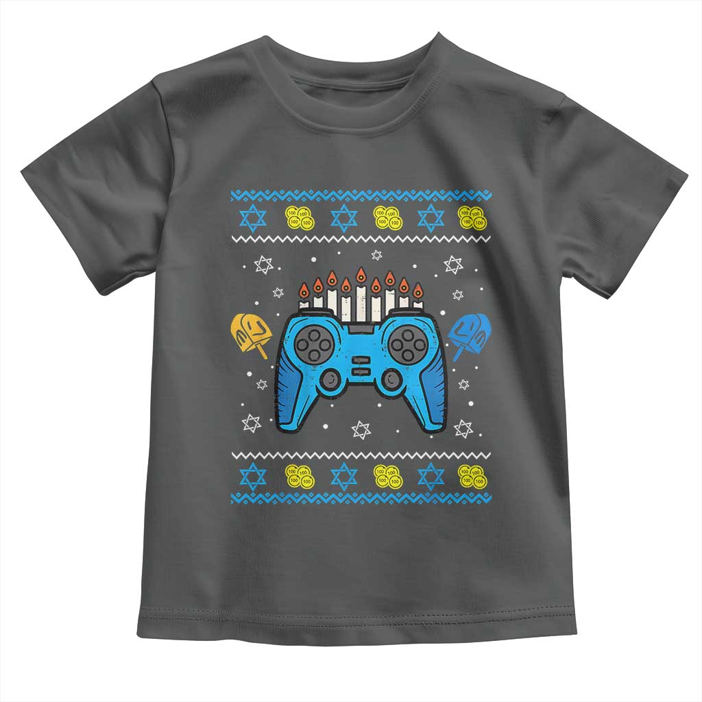 Happy Hanukkah Toddler T Shirt Jewish Video Game Gamer Ugly Hanukkah Chanukah - African Pride