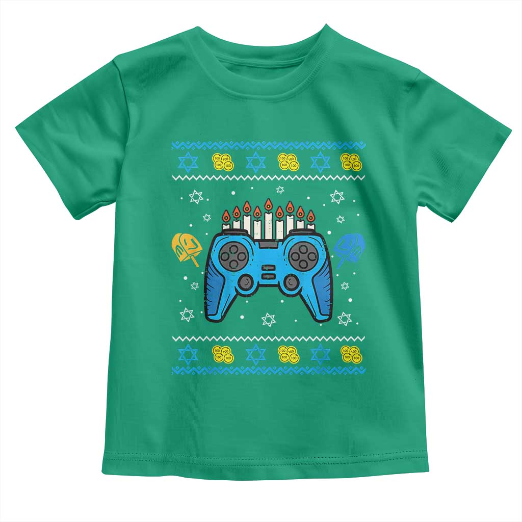 Happy Hanukkah Toddler T Shirt Jewish Video Game Gamer Ugly Hanukkah Chanukah - African Pride