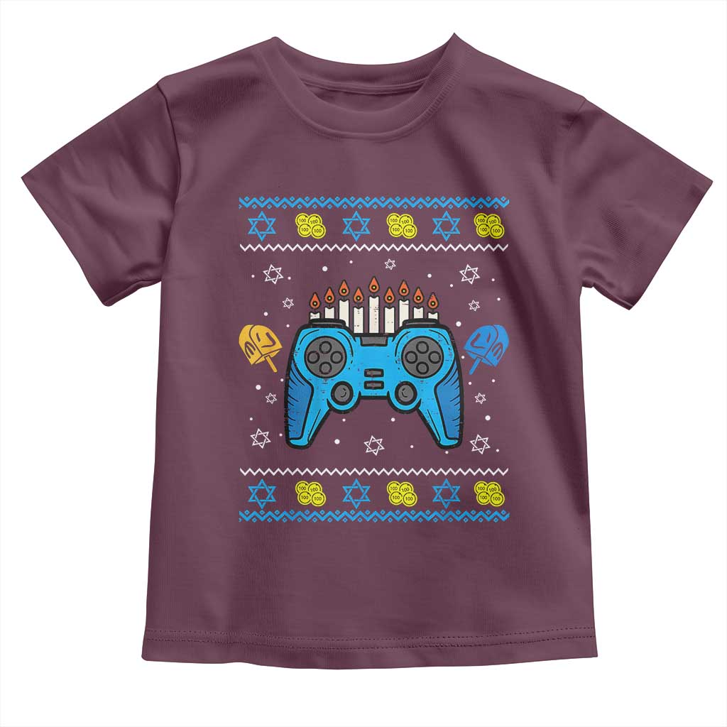 Happy Hanukkah Toddler T Shirt Jewish Video Game Gamer Ugly Hanukkah Chanukah - African Pride