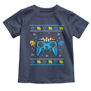 Happy Hanukkah Toddler T Shirt Jewish Video Game Gamer Ugly Hanukkah Chanukah - African Pride