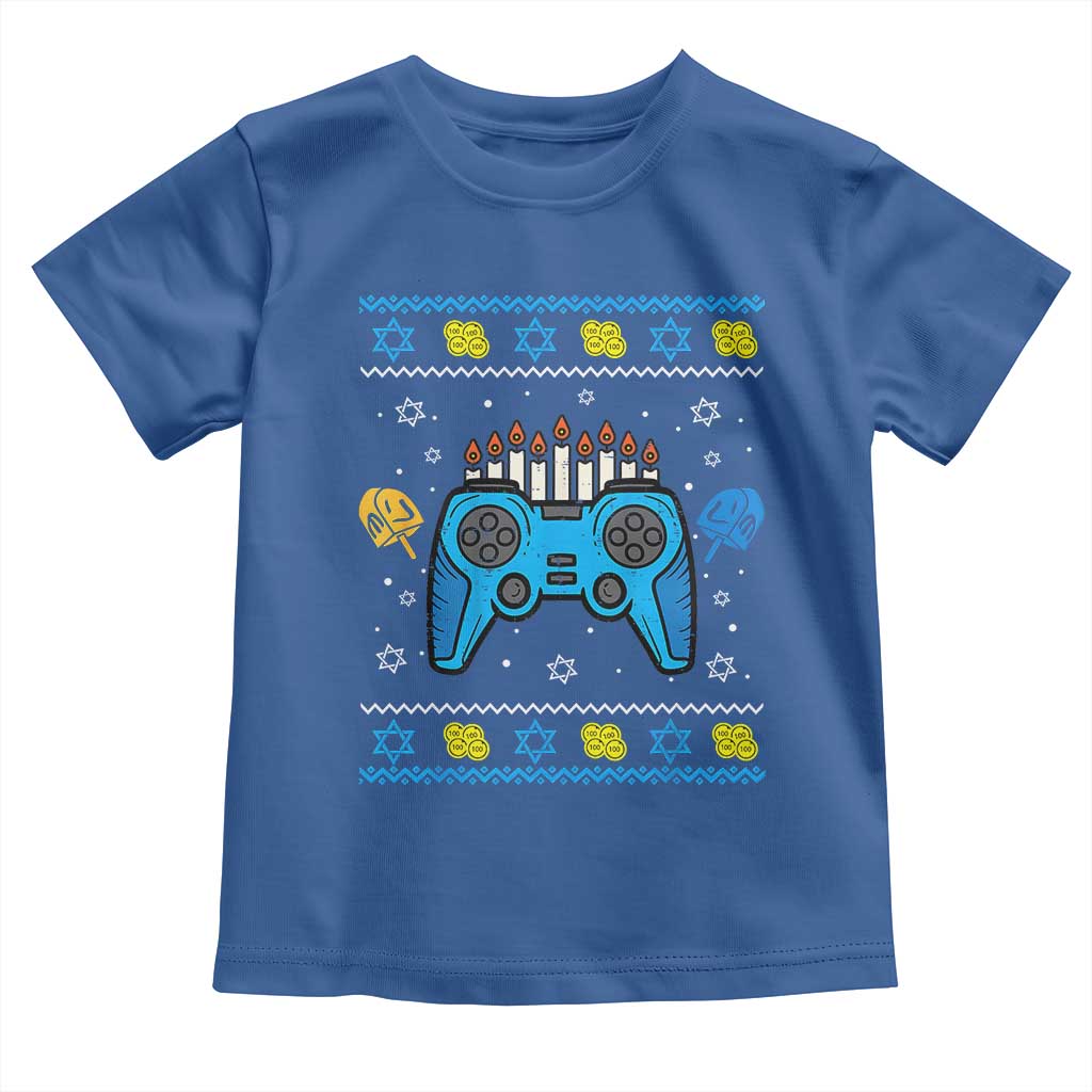 Happy Hanukkah Toddler T Shirt Jewish Video Game Gamer Ugly Hanukkah Chanukah - African Pride
