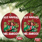 Mexico Christmas Trump Christmas Ornament Feliz Navidad Mis Amigos Xmas Funny Trump Santa Ugly Christmas - African Pride