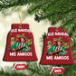 Mexico Christmas Trump Christmas Ornament Feliz Navidad Mis Amigos Xmas Funny Trump Santa Ugly Christmas - African Pride