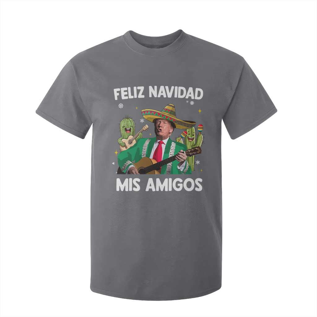 Mexico Christmas Trump T Shirt For Kid Feliz Navidad Mis Amigos Xmas Funny Trump Santa Ugly Christmas - African Pride