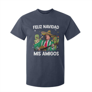 Mexico Christmas Trump T Shirt For Kid Feliz Navidad Mis Amigos Xmas Funny Trump Santa Ugly Christmas - African Pride