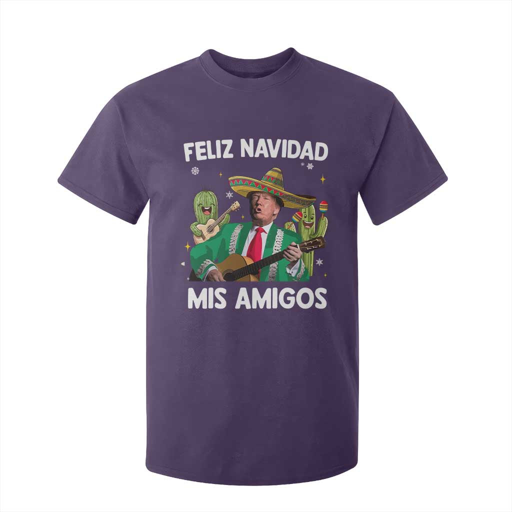 Mexico Christmas Trump T Shirt For Kid Feliz Navidad Mis Amigos Xmas Funny Trump Santa Ugly Christmas - African Pride