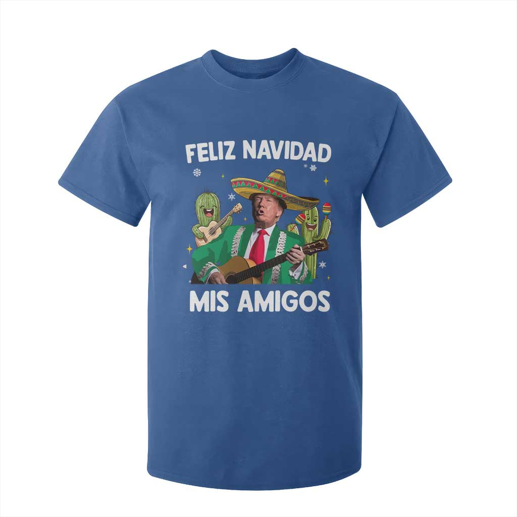 Mexico Christmas Trump T Shirt For Kid Feliz Navidad Mis Amigos Xmas Funny Trump Santa Ugly Christmas - African Pride