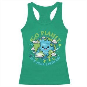 Earth Day Racerback Tank Top Save the Planet 2025