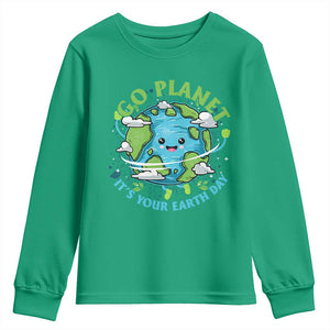 Earth Day Youth Sweatshirt Save the Planet 2025