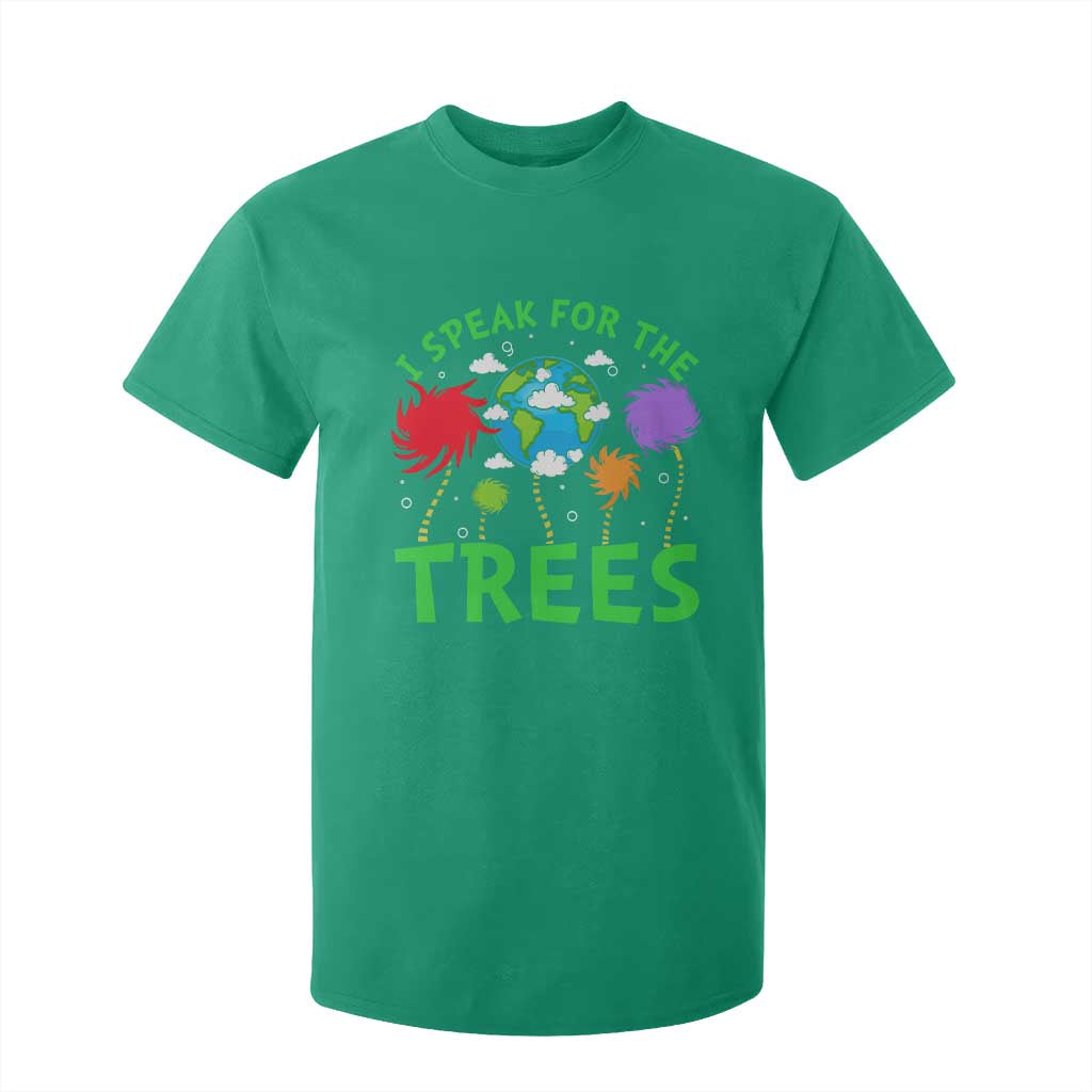 I Speak For Trees Planet Save Earth Day T Shirt For Kid