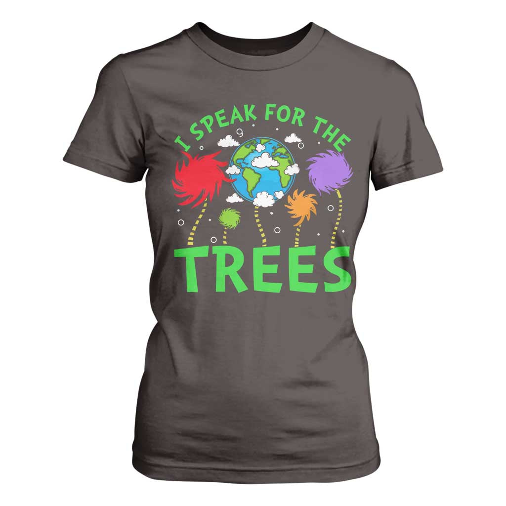 I Speak For Trees Planet Save Earth Day T Shirt For Women