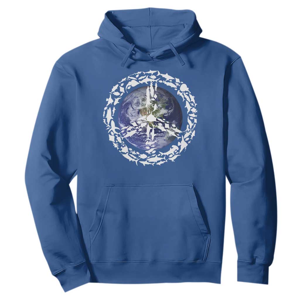 Earth Day Hoodie Save the Planet Peace Sign Positive Vibes