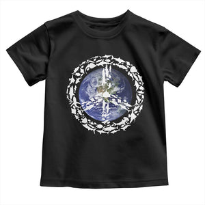 Earth Day Toddler T Shirt Save the Planet Peace Sign Positive Vibes