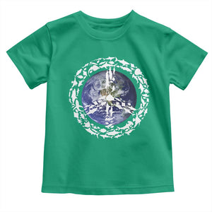 Earth Day Toddler T Shirt Save the Planet Peace Sign Positive Vibes