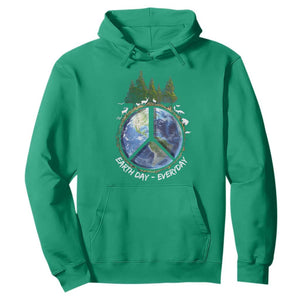 Earth Day Hoodie Everyday Peace Sign Positive Vibes