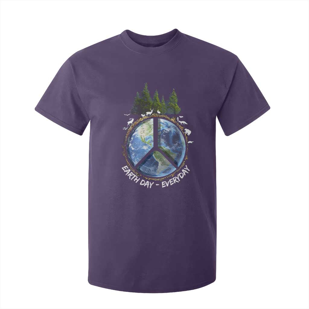 Earth Day T Shirt For Kid Everyday Peace Sign Positive Vibes