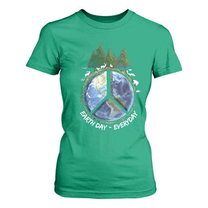 Earth Day T Shirt For Women Everyday Peace Sign Positive Vibes