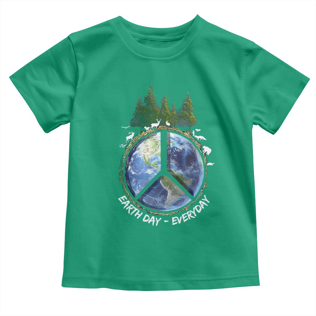 Earth Day Toddler T Shirt Everyday Peace Sign Positive Vibes