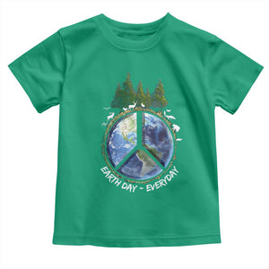 Earth Day Toddler T Shirt Everyday Peace Sign Positive Vibes