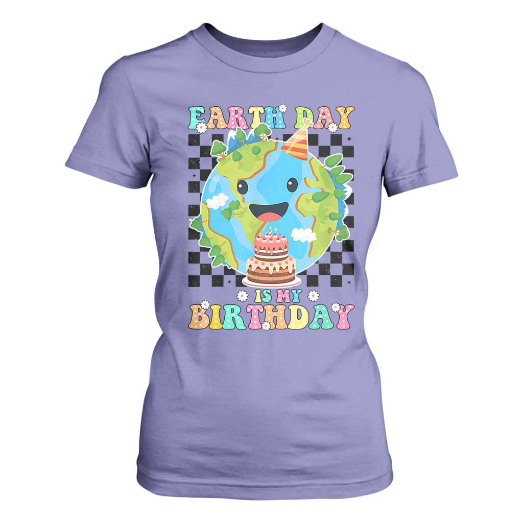 Earth Day Birthday T Shirt For Women Its My Birthday April 22