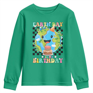 Earth Day Birthday Youth Sweatshirt Its My Birthday April 22