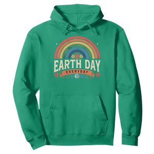 Earth Day Hoodie Everyday Retro Rainbow