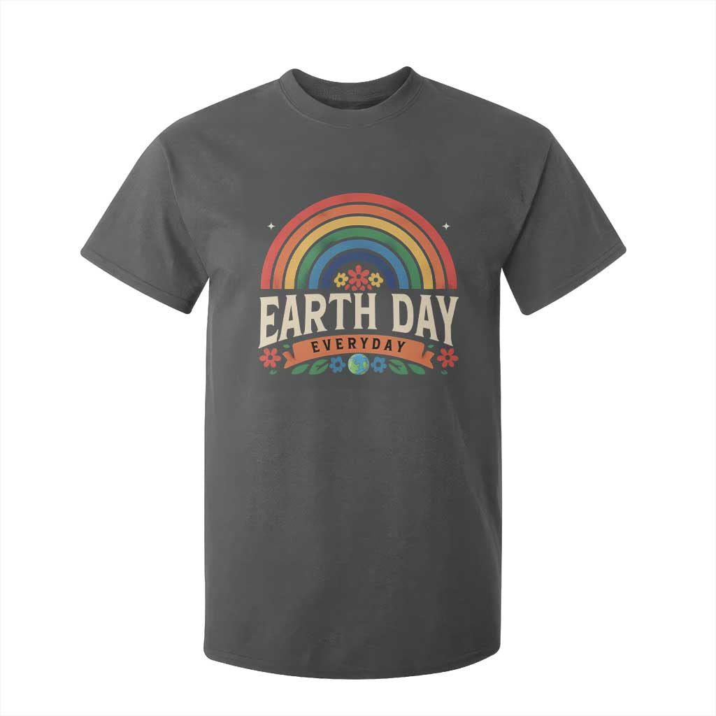 Earth Day T Shirt For Kid Everyday Retro Rainbow