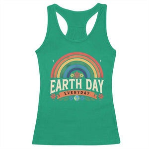 Earth Day Racerback Tank Top Everyday Retro Rainbow