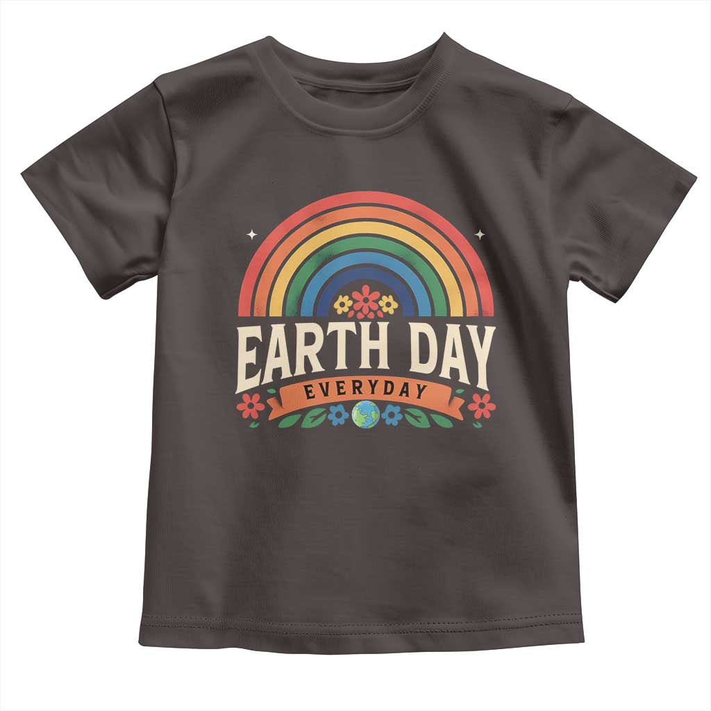 Earth Day Toddler T Shirt Everyday Retro Rainbow