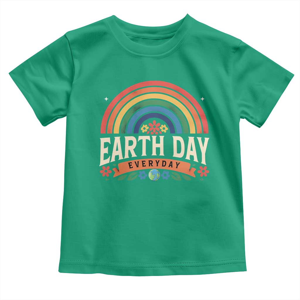 Earth Day Toddler T Shirt Everyday Retro Rainbow
