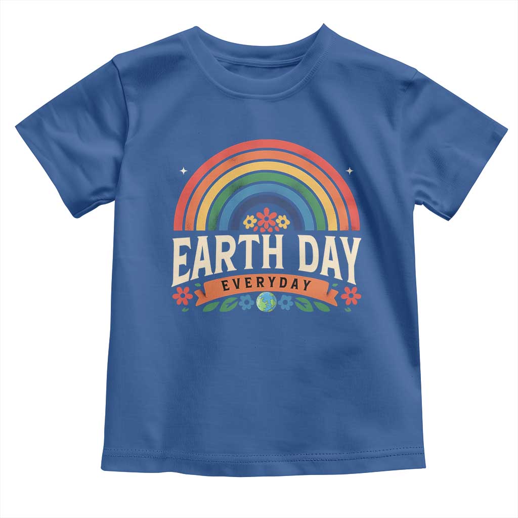 Earth Day Toddler T Shirt Everyday Retro Rainbow