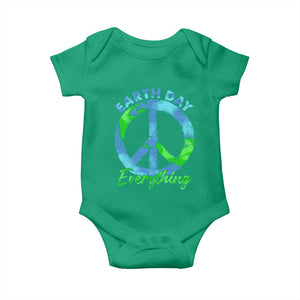 Piece Everyday Earth Day Baby Onesie Peace Sign Positive Vibes