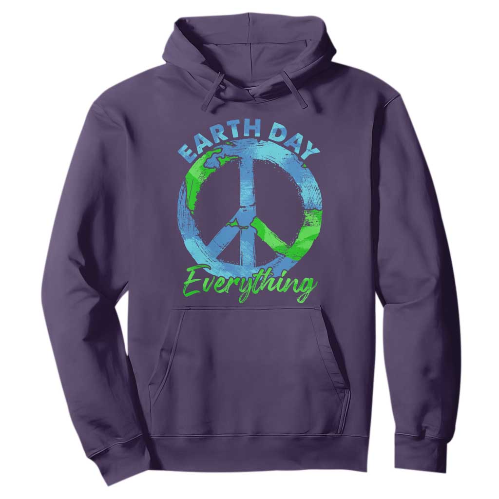 Piece Everyday Earth Day Hoodie Peace Sign Positive Vibes