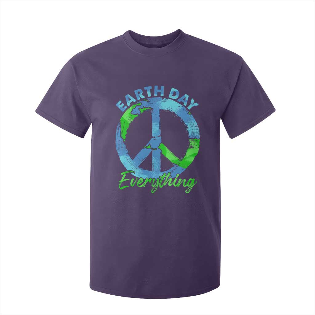 Piece Everyday Earth Day T Shirt For Kid Peace Sign Positive Vibes