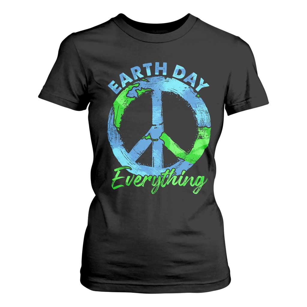 Piece Everyday Earth Day T Shirt For Women Peace Sign Positive Vibes