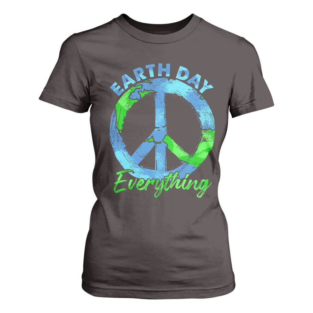 Piece Everyday Earth Day T Shirt For Women Peace Sign Positive Vibes
