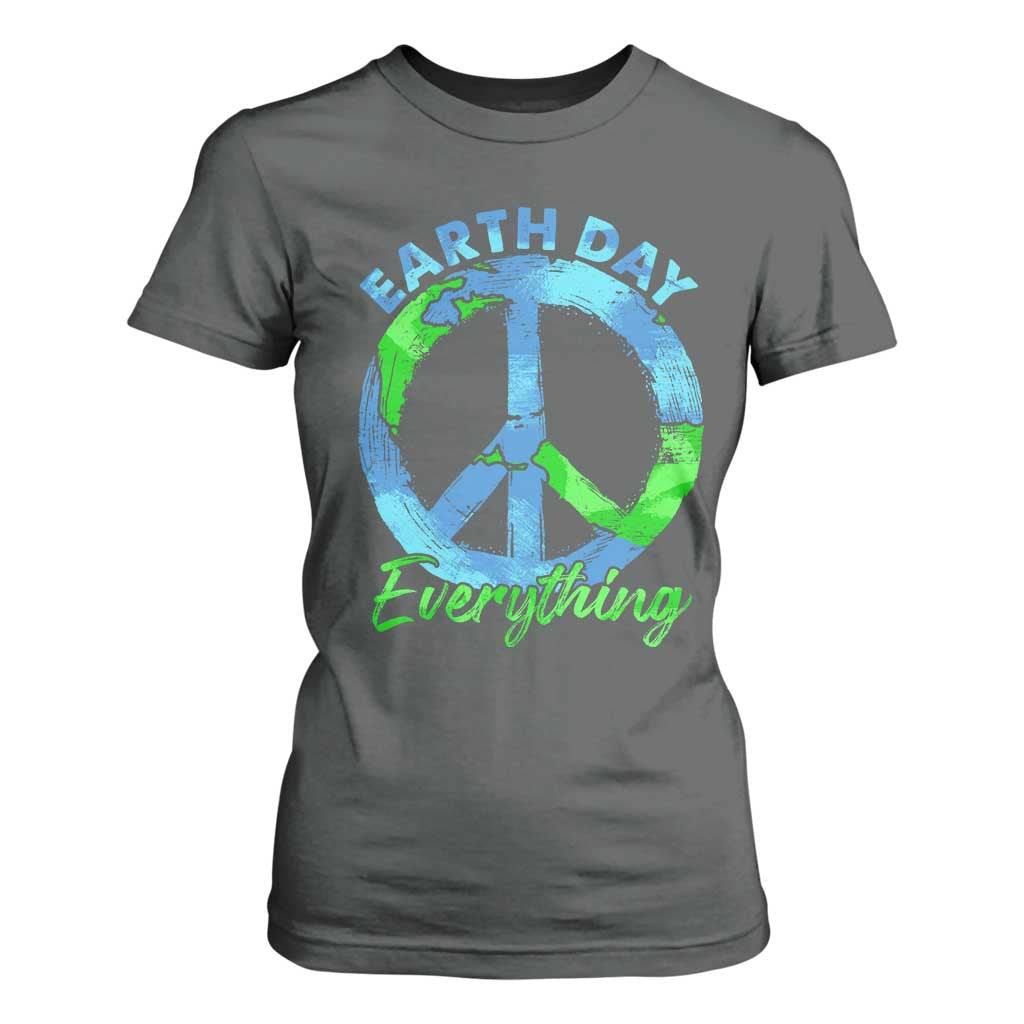 Piece Everyday Earth Day T Shirt For Women Peace Sign Positive Vibes