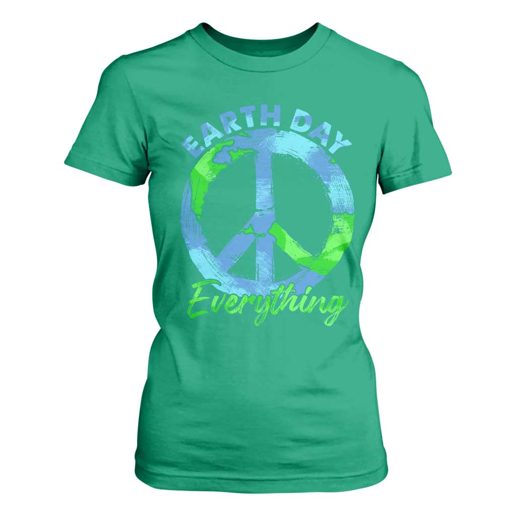 Piece Everyday Earth Day T Shirt For Women Peace Sign Positive Vibes