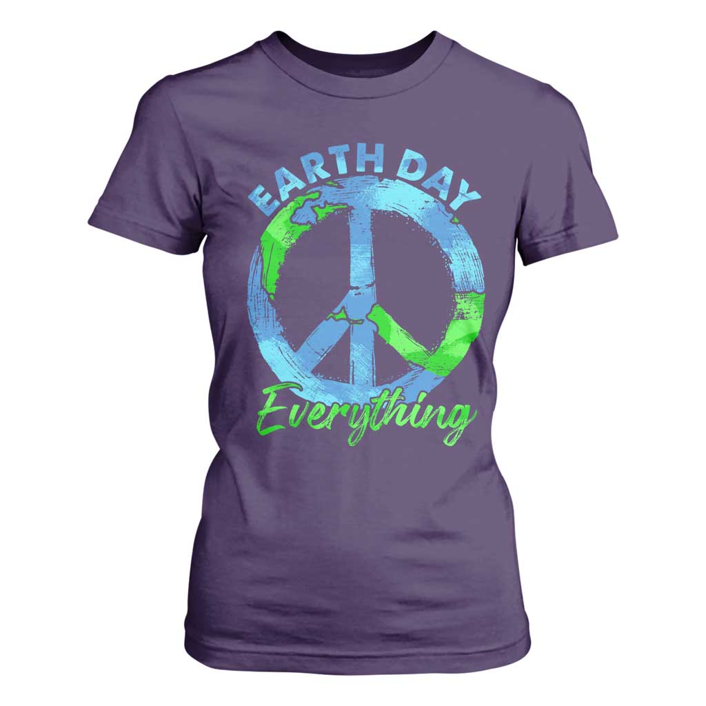 Piece Everyday Earth Day T Shirt For Women Peace Sign Positive Vibes