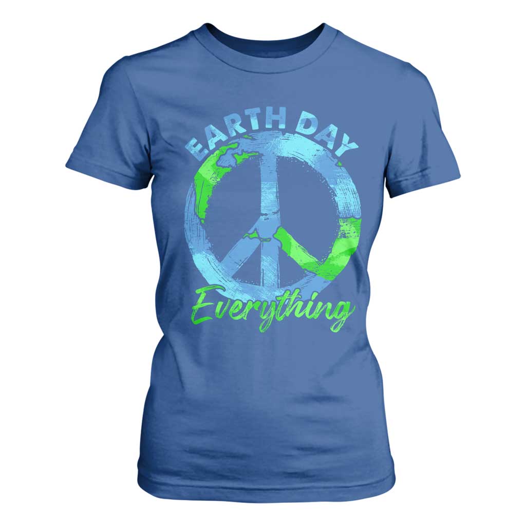 Piece Everyday Earth Day T Shirt For Women Peace Sign Positive Vibes
