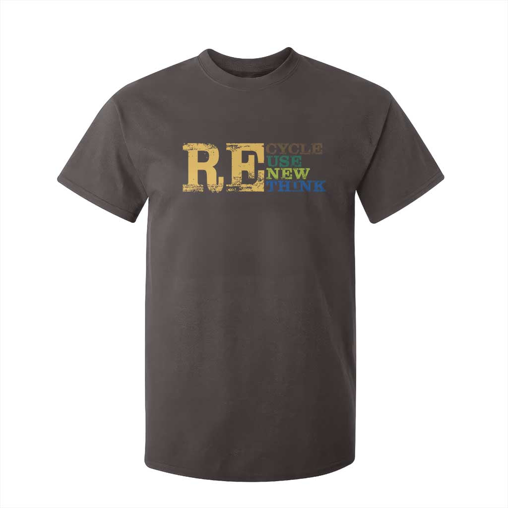 Retro Earth Day T Shirt For Kid Recycle Reuse Renew Rethink Protect Earth