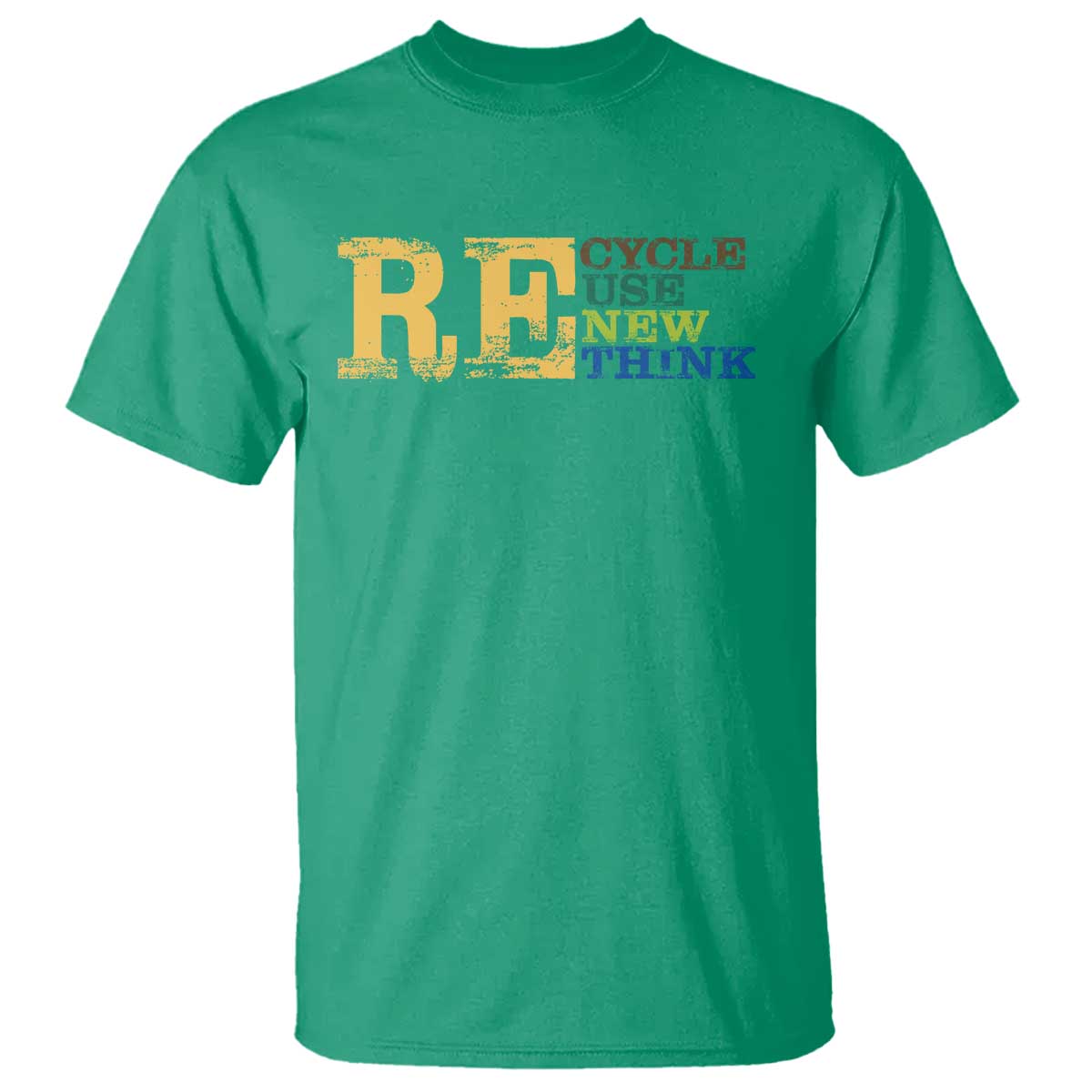 Retro Earth Day T Shirt Recycle Reuse Renew Rethink Protect Earth