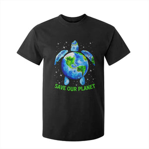 Earth Day 2025 T Shirt For Kid Save The Planet Sea Turtle Recycle Ocean Environment